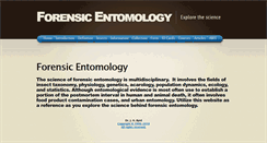 Desktop Screenshot of forensic-entomology.com